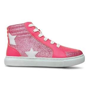 NEW YOSI SAMRA kids miss hannah sneaker in hot pink